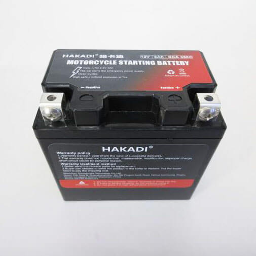 チタン酸リチウムイオンバッテリー 12V3Ah（HAKADI）※バッテリー充電器付き